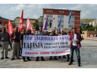 Tunceli’den Hdp’ye Yönelik Saldırılara Kınama, Metal-iş İşçilerine Destek