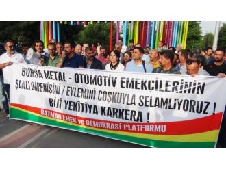 Batman Demokrasi Platformundan Metal İşçilerine Destek