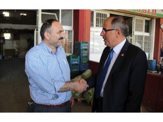 Mhp Adayı Kalaycı’dan Hal Esnafına Ziyaret