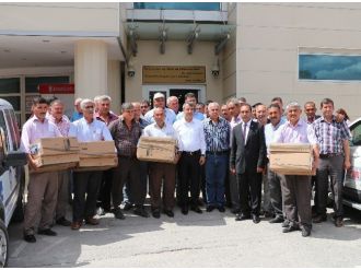 Mut’ta 102 Mahalle Muhtarına Bilgisayar