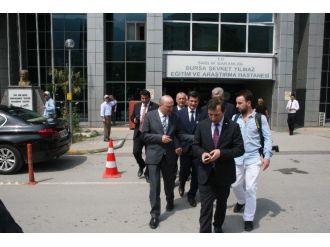 Mhp’lilerden Silahla Vurulan Başkana Ziyaret