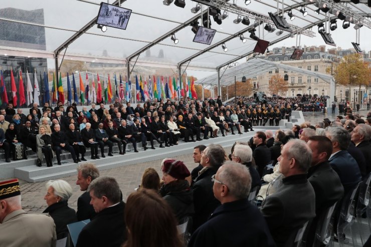 Cumhurbaşkanı Erdoğan Paris’teki törenlere katıldı