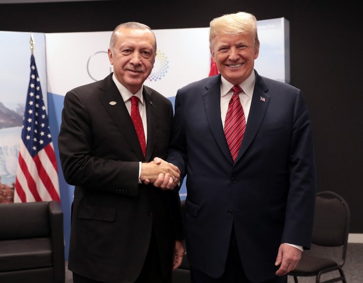 Erdoğan Trump’la bir araya geldi