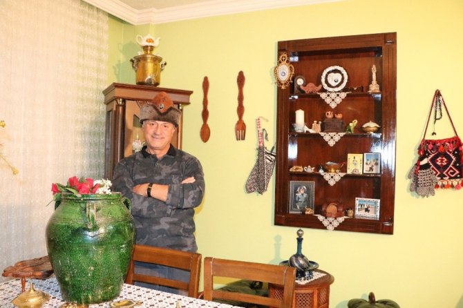 Kahramanmaraşlı Astsubayın evi tarih kokuyor