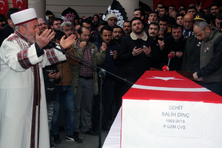 Şehit Salih Dinç ebediyete uğurlandı