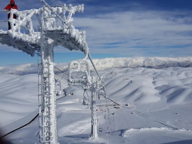 Ahir dağı kar manzarası ile görenleri büyüledi