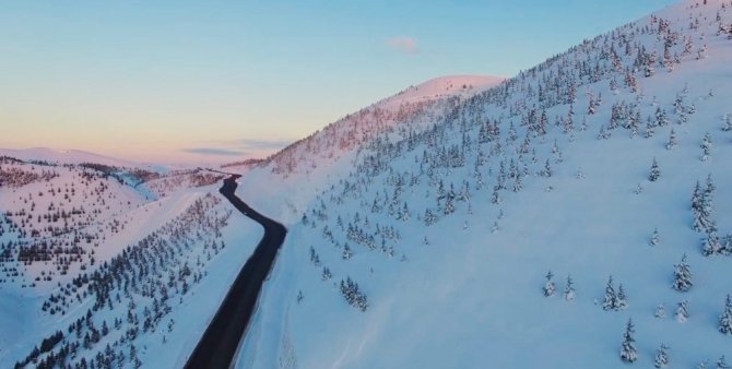 Ahir dağı kar manzarası ile görenleri büyüledi