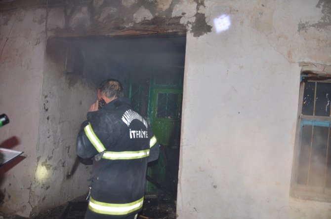 Alevler tüm evi sardı neyse ki korkulan olmadı