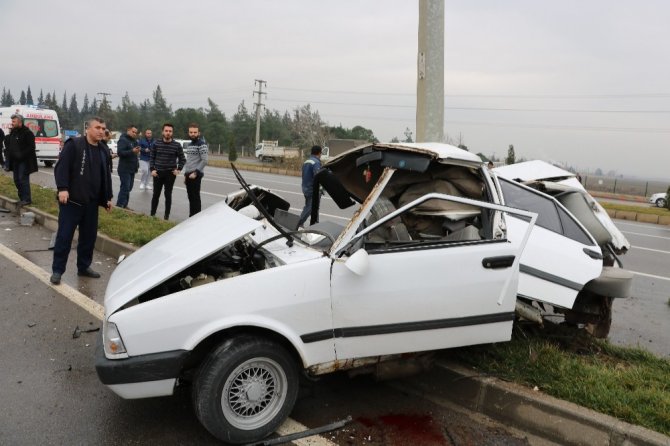 Kahramanmaraş'ta feci kazada sürücü hayatını kaybetti