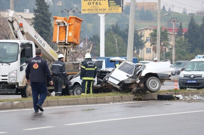 Kahramanmaraş'ta feci kazada sürücü hayatını kaybetti