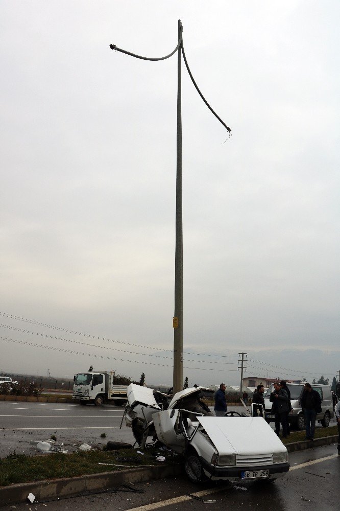 Kahramanmaraş'ta feci kazada sürücü hayatını kaybetti