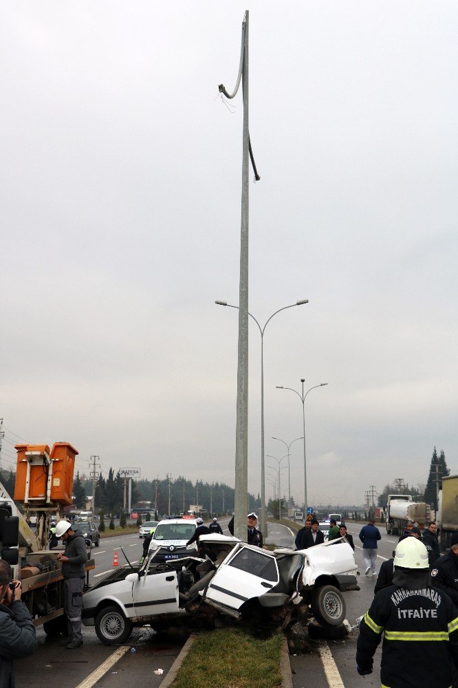 Kahramanmaraş'ta feci kazada sürücü hayatını kaybetti