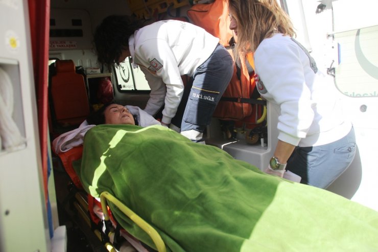 Fatma Girik ambulansla evine götürüldü