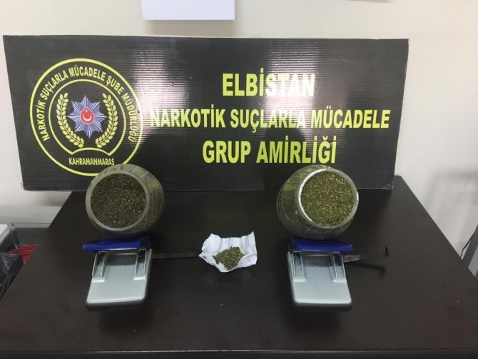 Kahramanmaraş'ta esrarı güvercin damında saklamışlar