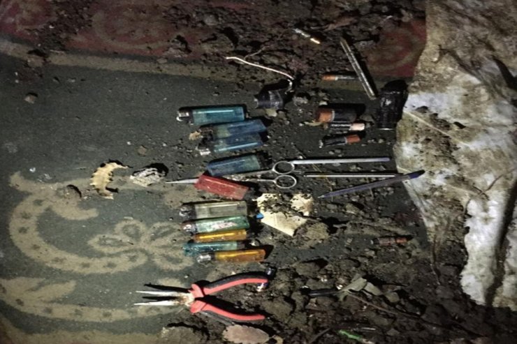 Hainlerin 20-15 kişilik sığınak, barınakları imha edildi