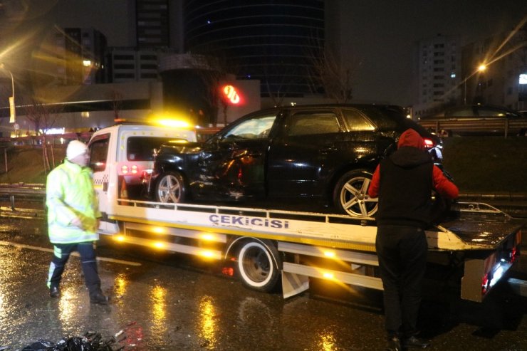 Kazanın böylesi 11 araç birbirine girdi