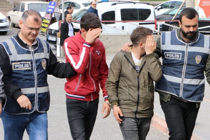Kahramanmaraş’ta tepsi hırsızları tutuklandı