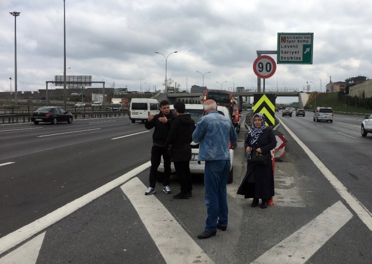 TEM’de zincirleme kazada trafik durma noktasına geldi