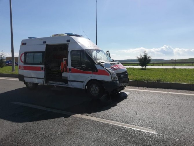 Kahramanmaraş'ta Ambulansla otomobil çarpıştı: 1’i bebek 9 yaralı