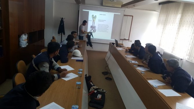 AKEDAŞ personellerine yüksekte güvenli çalışma eğitimi verildi