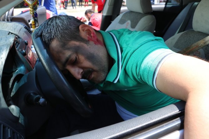 Kahramanmaraş’ta gerçeği aratmayan tatbikat