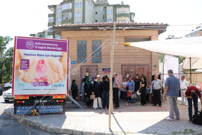 Kahramanmaraş’ta ikinci mobil kanser tarama aracı göreve başladı