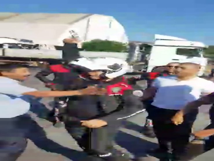 Polis ekipleri arbedeyi önlemek için havaya ateş açtı