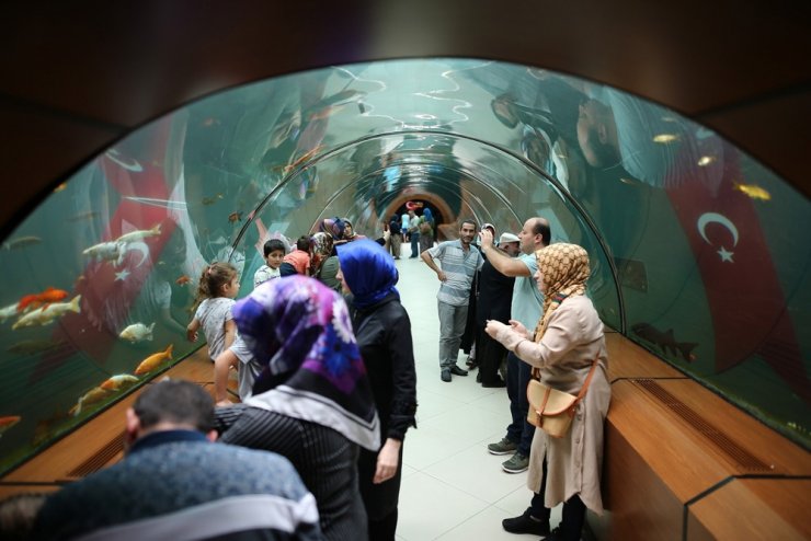 15 Temmuz fotoğrafları su altında sergilendi