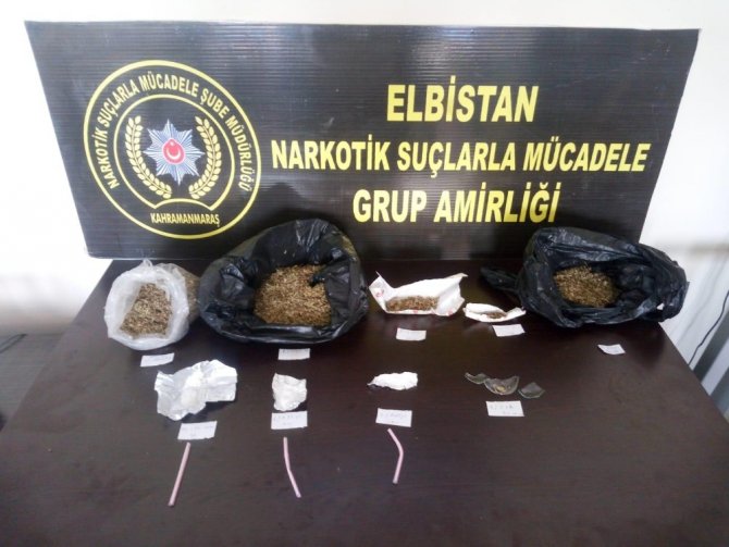 Elbistan'da uyuşturucu operasyonunda 3 şüpheli tutuklandı