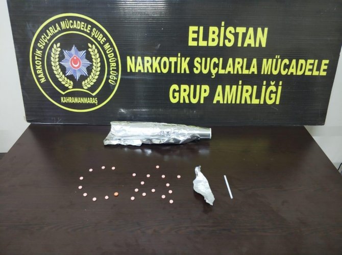 Elbistan'da uyuşturucu operasyonunda 3 şüpheli tutuklandı