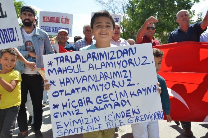 Kahramanmaraş’ta termik santral eylemi düzenlendi