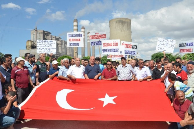 Kahramanmaraş’ta termik santral eylemi düzenlendi