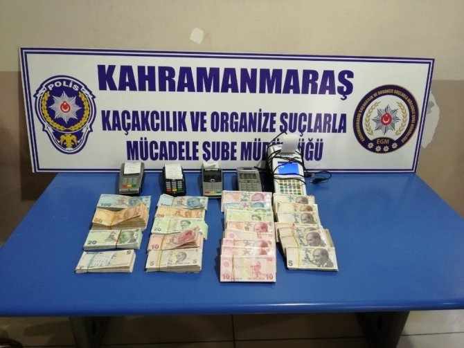 Kahramanmaraş'ta yüzde 7 faizle pos tefeciliği yapan kuyumcuya baskın