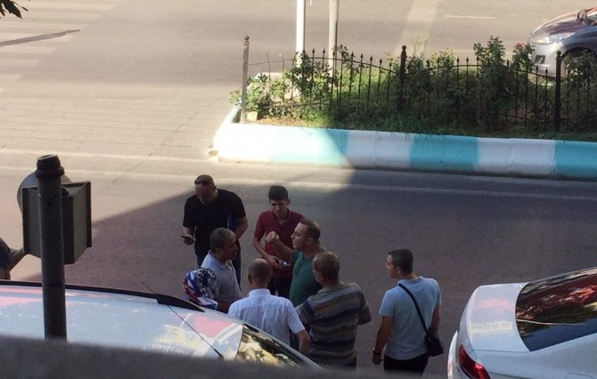 Kahramanmaraş’ta yaya ile sürücü birbirine girdi