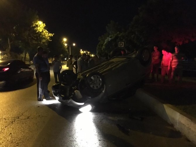 Kahramanmaraş'ta otomobil takla attı: 1 kişi yaralandı