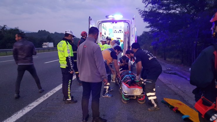 Araç devrildi! Çocuğumun ayağını kurtarın diye yalvardı