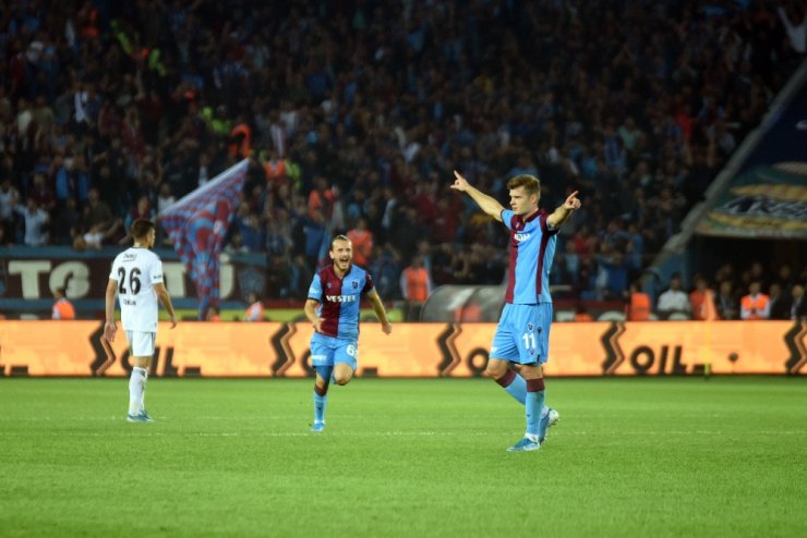 Trabzon spor Beşiktaş'a gol oldu yağdı