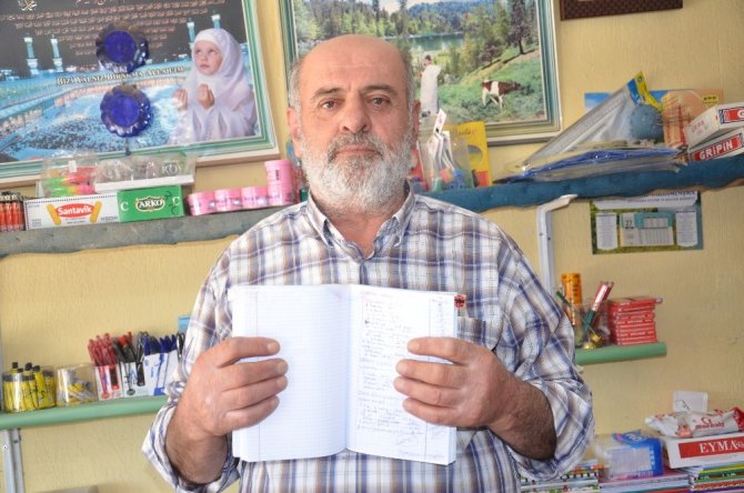 Elbistan'da gizemli hayırsever, veresiye defterini satın aldı