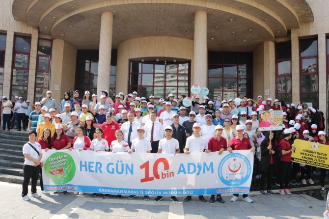 Kahramanmaraş'ta Dünya Yürüyüş Gününde 10 bin adım attılar