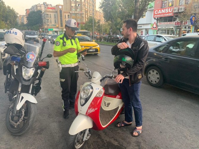 Kahramanmaraş’ta 16 motosiklet trafikten men edildi