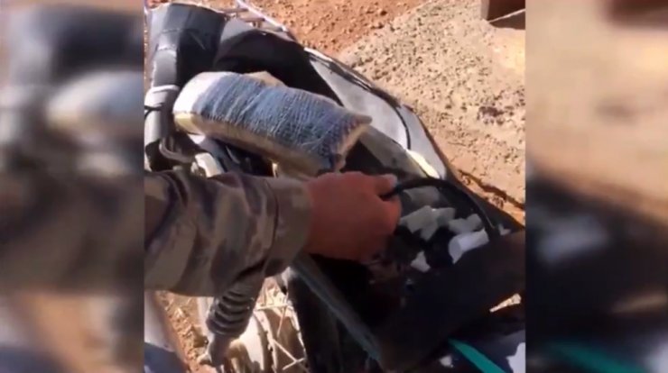 Teröristlerin tuzakladığı motosiklet etkisiz hale getirildi