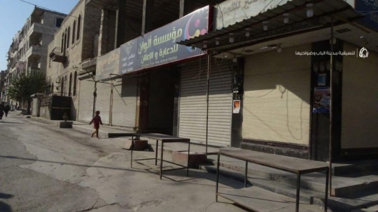 El Bab’da teröriste idam cezası isteyen halk sokağa çıkmadı