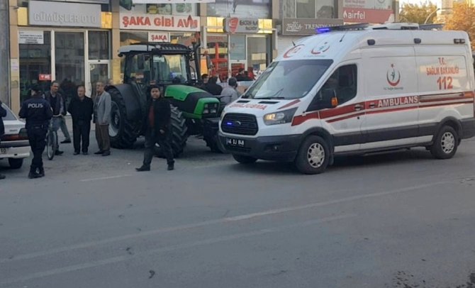 Elbistan'da 3. kattan düşen işçi yaralandı