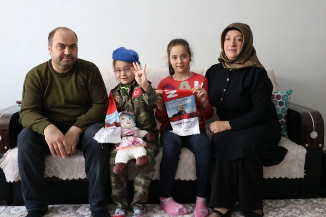 Epilepsi hastası minik İkra’nın Cumhurbaşkanı Erdoğan sevgisi