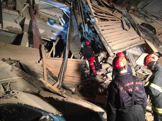 Kahramanmaraş itfaiye ve AFAD ekipleri Elazığ’da