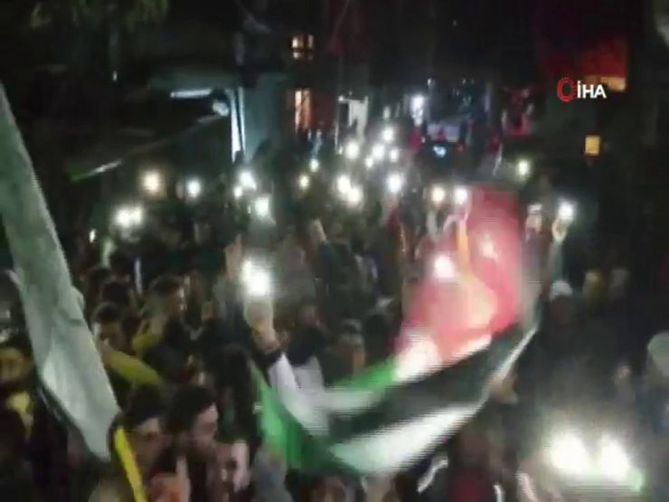 Lübnan’daki Filistinli mülteciler Trump’ın sözde Orta Doğu barış planını protesto etti