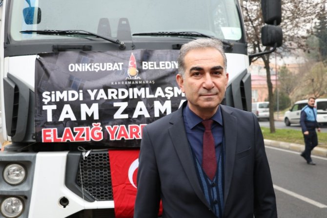 Onikişubat’tan Elazığ’a yardım eli uzandı