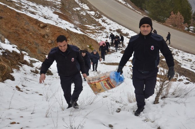 Cezaevi personelinden doğaya yem