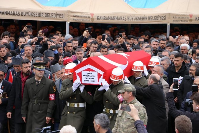 Kahramanmaraş'ta İdlib şehidini binler uğurladı