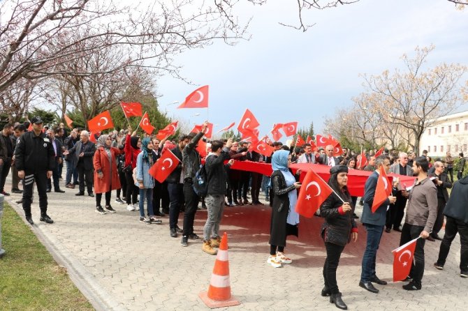 Kahramanmaraş’ta Mehmetçiğe destek yürüyüşü yapıldı
